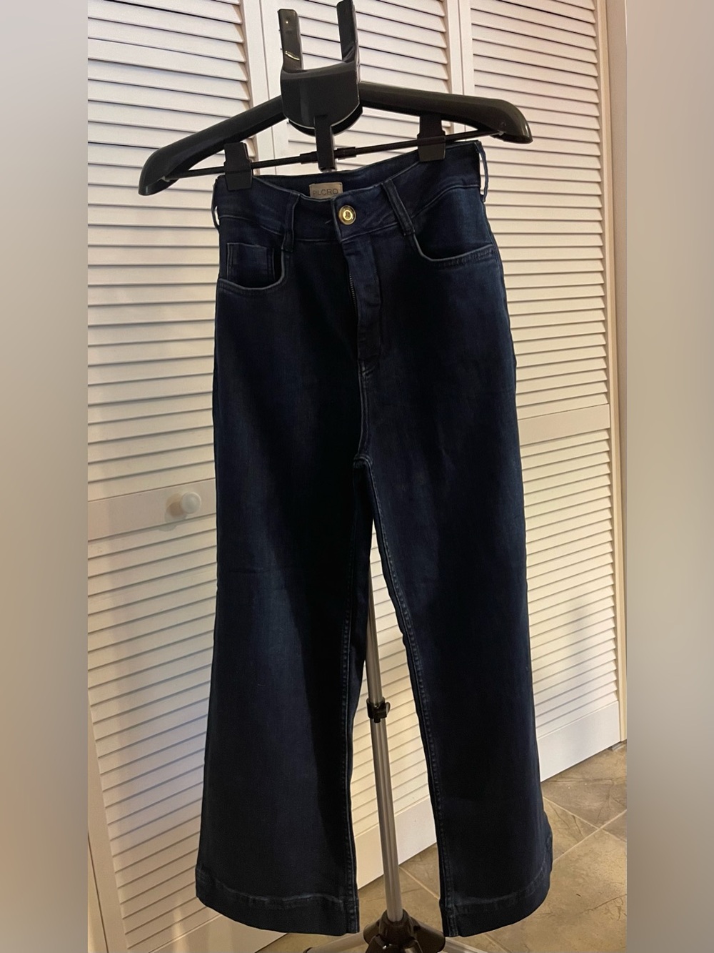 NWOT Pilcro Wide-Leg skipper Jeans in Dark Indigo - Picture 2 of 12